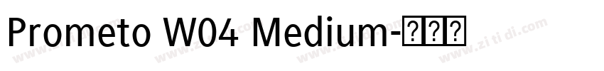 Prometo W04 Medium字体转换
